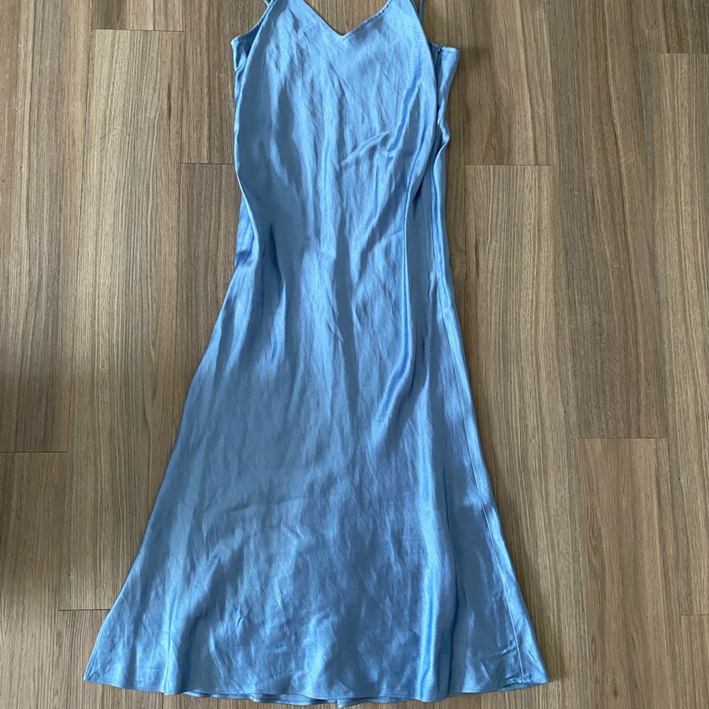 Club Monaco Light Blue Textured Fabric